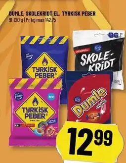 Løvbjerg DUMLE, SKOLEKRIDT EL. TYRKISK PEBER tilbud
