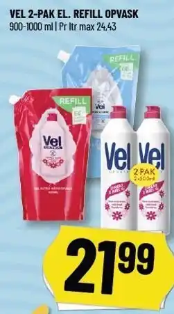 Løvbjerg VEL 2-PAK EL. REFILL OPVASK tilbud