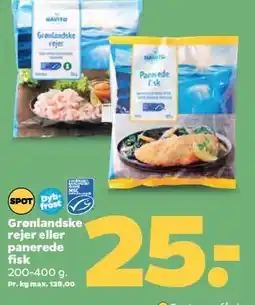 Netto Grøndlandske rejer eller panerede fisk tilbud