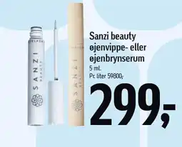 Føtex Sanzi beauty øjenvippe- eller øjenbrynsserum tilbud