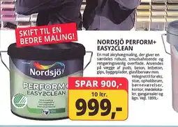 Farveland NORDSJÖ PERFORM+ EASY2CLEAN tilbud