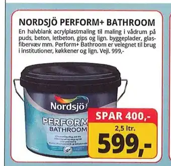 Farveland NORDSJÖ PERFORM+ BATHROOM tilbud
