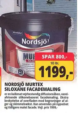 Farveland NORDSJÖ MURTEX SILOXANE FACADEMALING tilbud