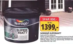 Farveland NORDSJÖ SUPERMATT tilbud