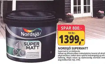 Farveland NORDSJÖ SUPERMATT tilbud