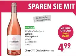 Citti Südafrika-Stellenbosch Delheim Pinotage Rosé trocken tilbud