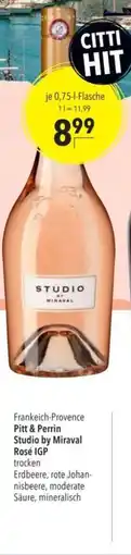 Citti Frankeich-Provence Pitt & Perrin Studio by Miraval Rosé IGP trocken tilbud