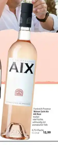 Citti Frankreich-Provence Maison Saint Aix AIX Rosé trocken rote Früchte, vollmundig mit aromatischer Tiefe tilbud