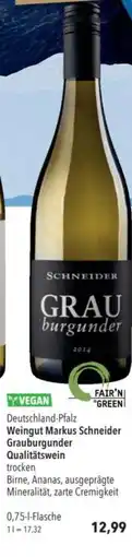 Citti Deutschland-Pfalz Weingut Markus Schneider Grauburgunder tilbud