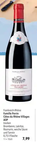 Citti Frankreich-Rhône Famille Perrin Côtes du Rhône Villages AOP tilbud