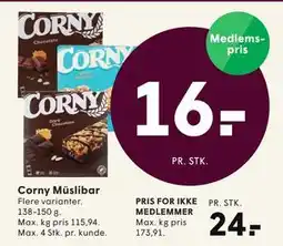 SPAR Corny Müslibar tilbud
