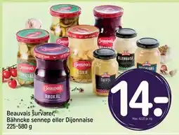 REMA 1000 Beauvais survarer, Bähncke sennep eller Dijonnaise 225-580 g tilbud