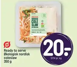 REMA 1000 Ready to serve Økologisk nordisk coleslaw 350 g tilbud