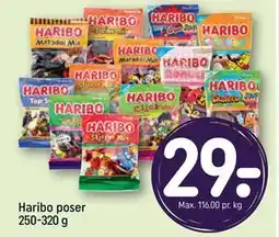 REMA 1000 Haribo poser 250-320 g tilbud