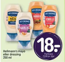 REMA 1000 Hellmann's mayo eller dressing 250 ml tilbud
