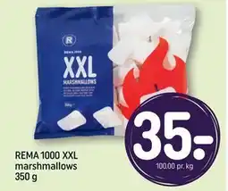REMA 1000 REMA 1000 XXL marshmallows 350 g tilbud