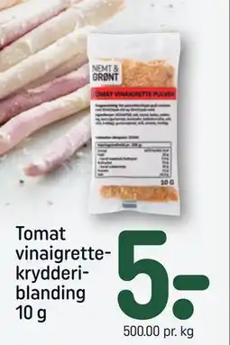 REMA 1000 Tomat vinaigrettekrydderiblanding 10 g tilbud