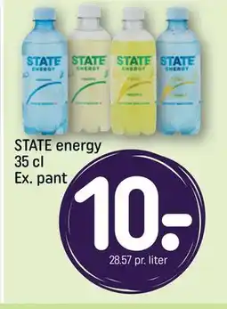 REMA 1000 STATE energy 35 cl Ex. pant tilbud