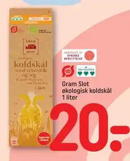 REMA 1000 Gram Slot økologisk koldskål 1 liter tilbud