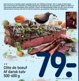 REMA 1000 Côte de boeuf Af dansk kalv 500-600 g tilbud