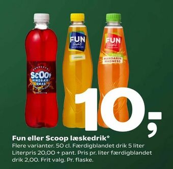 Coop 365 Fun eller Scoop læskedrik tilbud