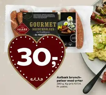 Coop 365 Aalbæk brunch pølser med urter tilbud