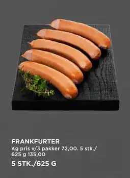 MENY FRANKFURTER tilbud