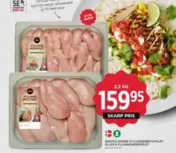 MENY GESTUS DANSK KYLLINGEBRYSTFILET ELLER KYLLINGEINDERFILET tilbud