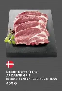 MENY NAKKEKOTELETTER AF DANSK GRIS tilbud