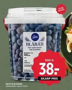 MENY GESTUS BLÅBÆR tilbud