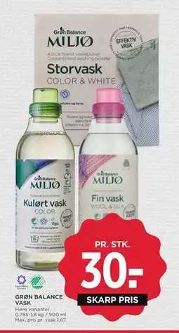 MENY GRØN BALANCE VASK tilbud
