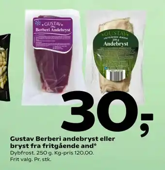 Coop 365 Gustav Berberi andebryst eller bryst fra fritgående and tilbud