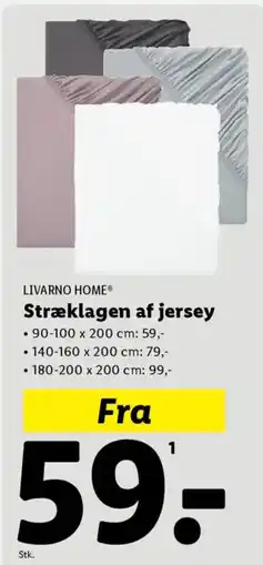Lidl LIVARNO HOME® Stræklagen af jersey tilbud