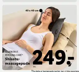 Lidl SILVERCREST PERSONAL CARE® Shiastu- massagepude tilbud