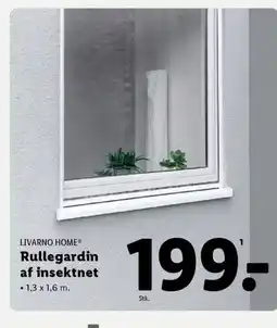 LIVARNO HOME® Rullegardin af insektnet •1,3 x 1,6 m.