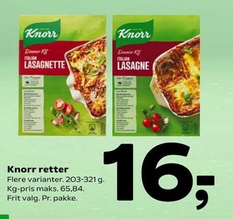 Coop 365 Knorr retter tilbud