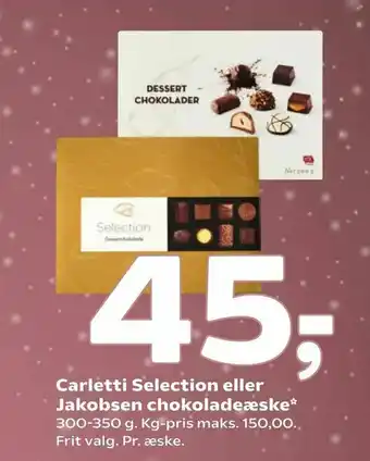 Carletti Selection eller Jakobsen chokoladeæske