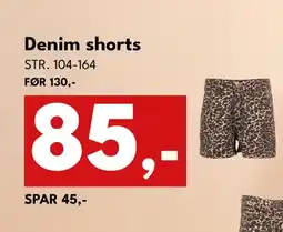 Dansk Outlet Denim shorts tilbud