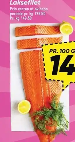 Bilka Laksefilet Pr. 100 g tilbud