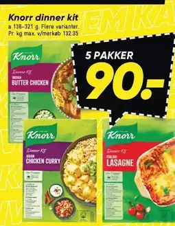 Bilka Knorr dinner kit - 5 pakker tilbud