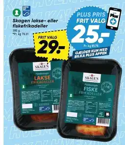Bilka Skagen lakse- eller fiskefrikadeller tilbud