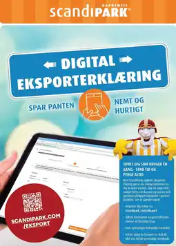 Scandinavian Park DIGITAL EKSPORTERKLÆRING tilbud