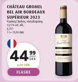 Scandinavian Park CHÁTEAU GROMEL BEL AIR BORDEAUX SUPÉRIEUR 2023 tilbud