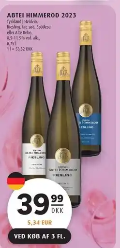 Scandinavian Park ABTEI HIMMEROD RIESLING 2023 tilbud