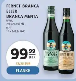 Scandinavian Park FERNET-BRANCA ELLER BRANCA MENTA tilbud