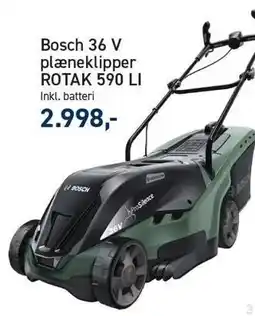 Johannes Fog Bosch 36 V plæneklipper tilbud
