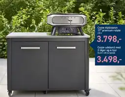 Johannes Fog Cozze elpizzaovn 17'' eller Cozze udebord med 2 låger og 4 hjul tilbud
