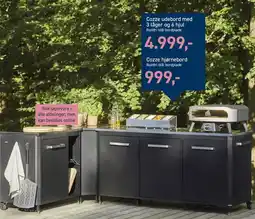 Johannes Fog Cozze udebord med 3 låger og 6 hjul eller Cozze hjørnebord tilbud