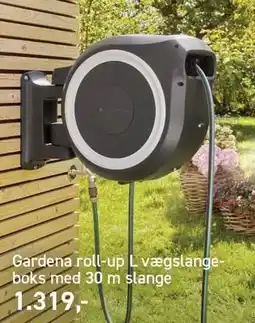Johannes Fog Gardena roll-up L vægslangeboks med 30 m slange tilbud