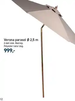 Verona parasol Ø 2,5 m